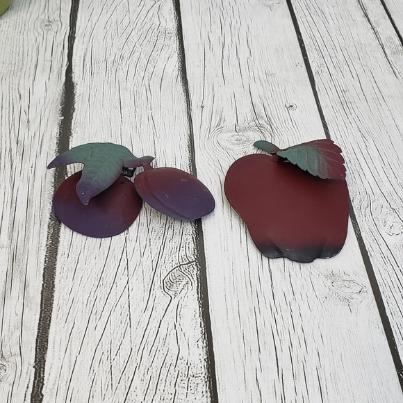 Unique Vintage Accents Rustic Vintage Fruit Metal Wall Decor Set Of